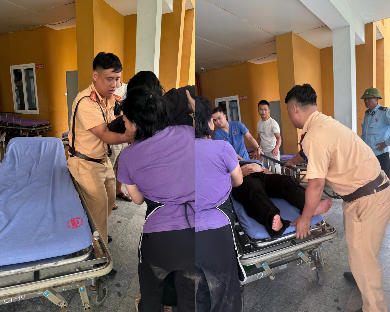 CSGT Quảng Ninh 'mở đường' đưa sản phụ quê Hải Phòng đến viện cấp cứu- Ảnh 1.