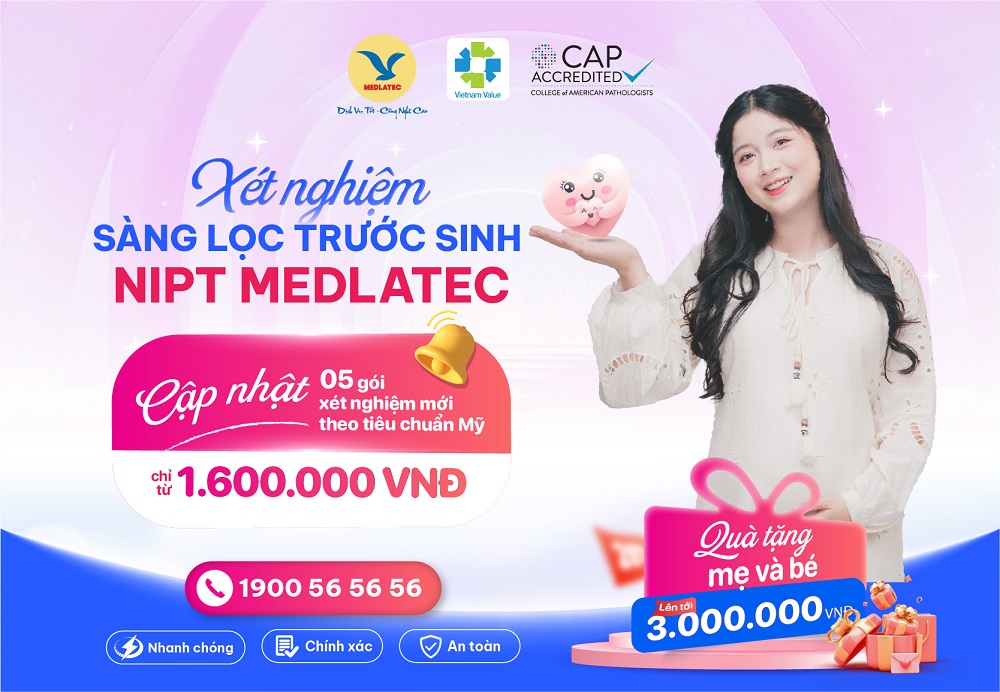 Giá trị quà tặng cho mẹ bầu thực hiện gói xét nghiệm NIPT