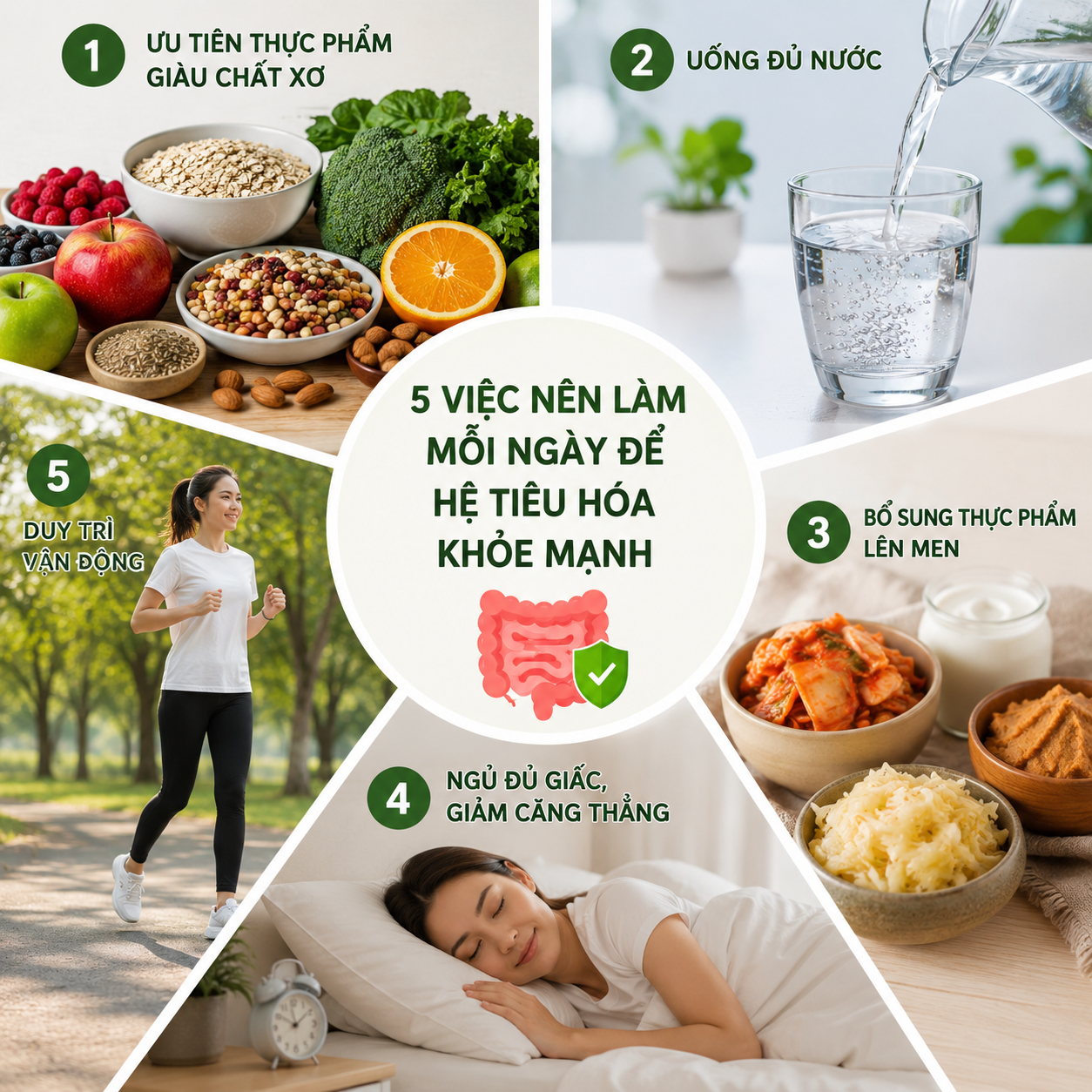 5 Thói Quen Hàng Ngày Để Cải Thiện Sức Khỏe Tiêu Hóa - Ảnh 1.