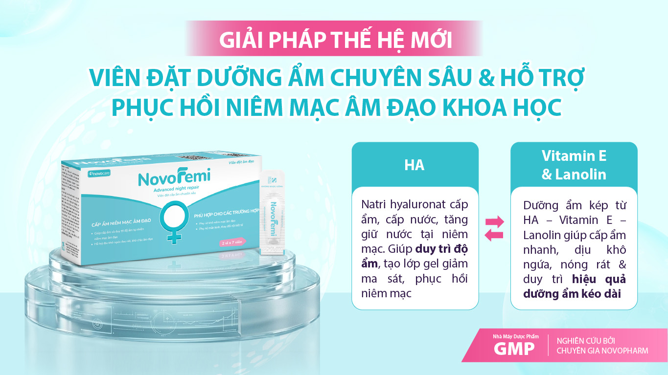 anh-3-1785485897988640251350 Chăm sóc vùng kín khoa học sau tuổi 35 – Mang “tính nữ” trở lại cùng Novofemi Advanced Night Repair - Ảnh 3.