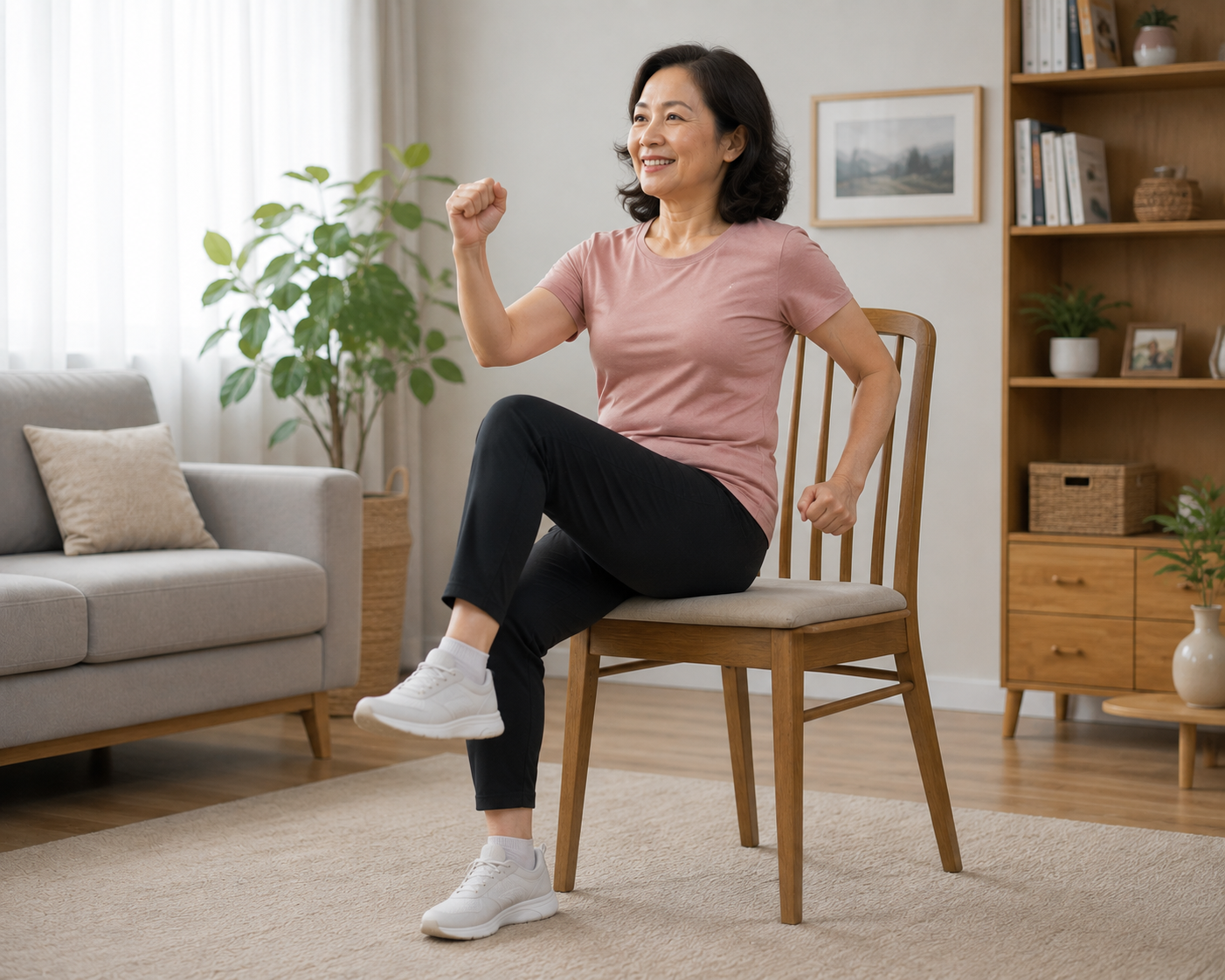 Giải Pháp Tập Luyện Trên Ghế Để Ngăn Ngừa Bụng Chảy Xệ Sau Tuổi 55 - Ảnh 2.
