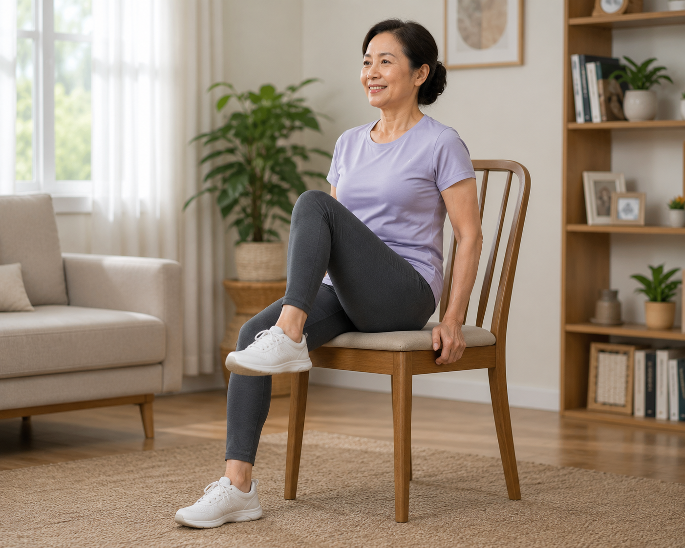 Giải Pháp Tập Luyện Trên Ghế Để Ngăn Ngừa Bụng Chảy Xệ Sau Tuổi 55 - Ảnh 1.