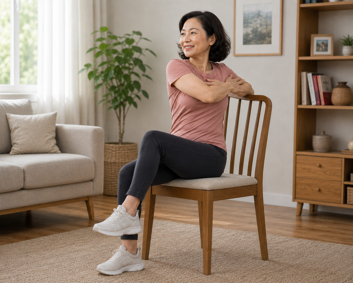 Giải Pháp Tập Luyện Trên Ghế Để Ngăn Ngừa Bụng Chảy Xệ Sau Tuổi 55 - Ảnh 3.