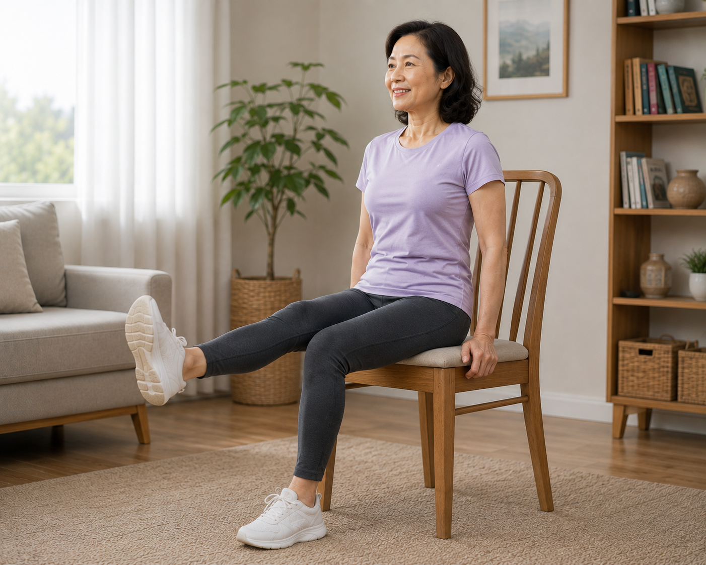 Giải Pháp Tập Luyện Trên Ghế Để Ngăn Ngừa Bụng Chảy Xệ Sau Tuổi 55 - Ảnh 4.