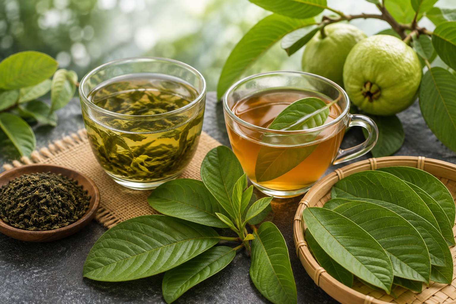Lá ổi và trà xanh: Ai là vua trong cuộc chiến chống oxy hóa?