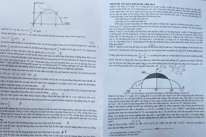 Đề môn Toán thi lại tốt nghiệp THPT tại Tuyên Quang có dễ đạt điểm tối đa?- Ảnh 2.