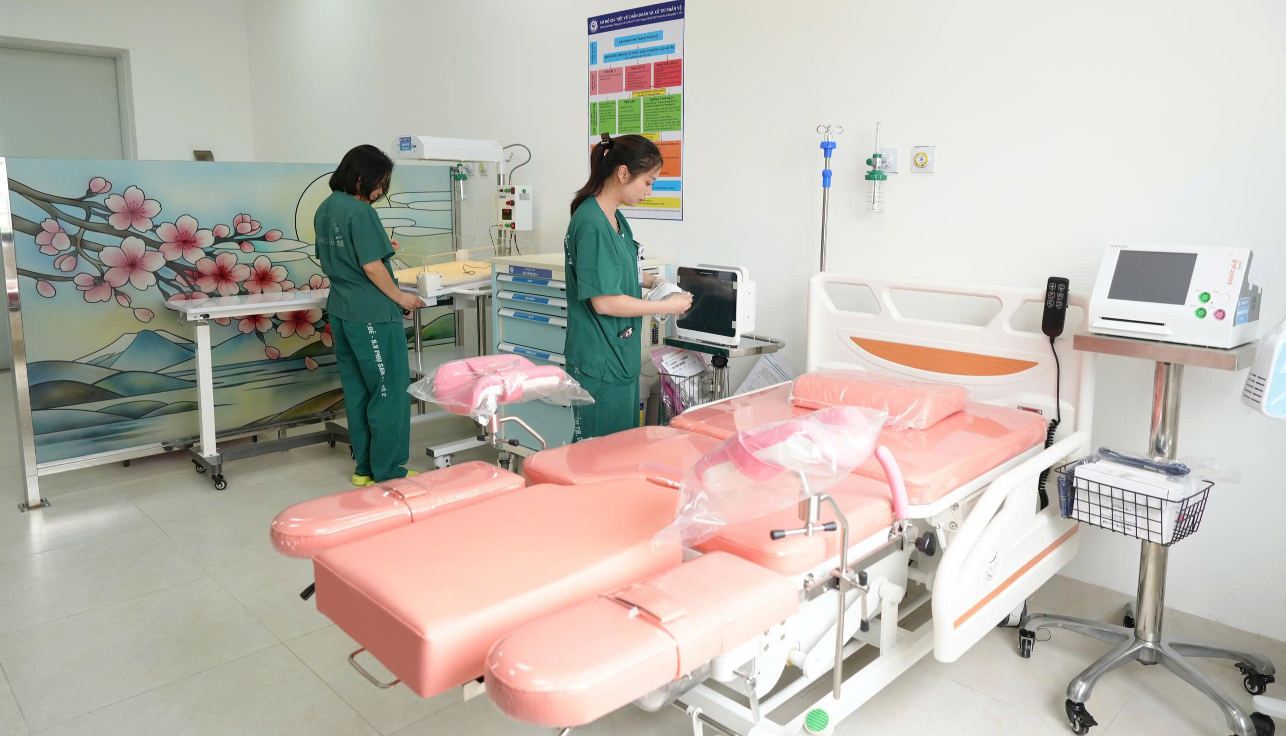 edit-cs222-1785774429005149957116 Hệ thống thiết bị, giường bệnh... hiện đại, đồng bộ tại Cơ sở 2 Bệnh viện Phụ sản TW. Ảnh; BVCC