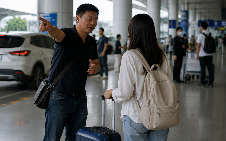 Cảnh Báo Về Hoạt Động Chèo Kéo Khách Tại Sân Bay Nội Bài- Ảnh 1.