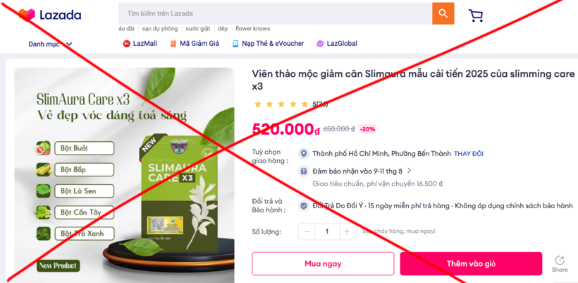 Bộ Y tế đề nghị Hà Nội xác minh hoạt động kinh doanh sản phẩm Slimaura Care x3 - Ảnh 1.