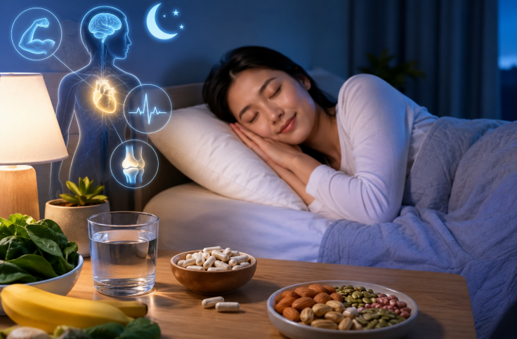Khám Phá 6 Lợi Ích Vàng Của Magie Khi Bổ Sung Trước Giấc Ngủ