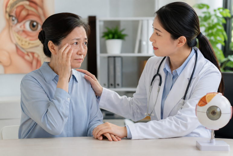 Bệnh mắt do tuyến giáp ảnh hưởng đến cuộc sống người bệnh như thế nào? - Ảnh 1.