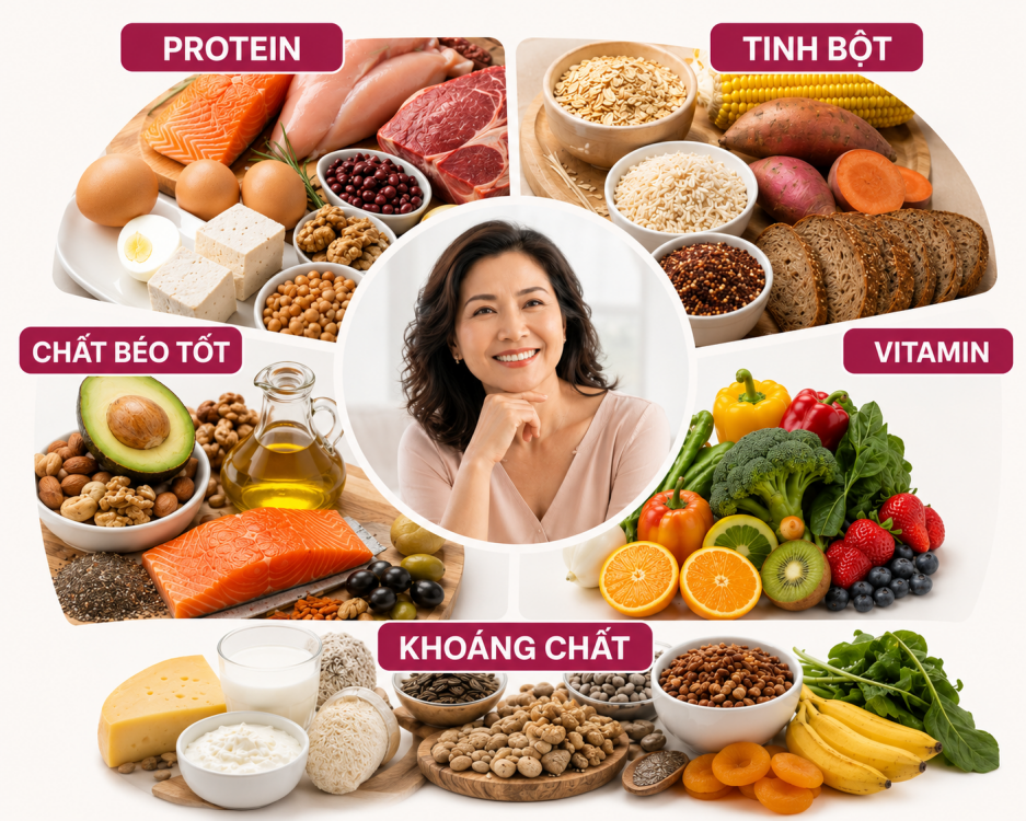 Thay Đổi Nhu Cầu Dinh Dưỡng Ở Phụ Nữ Trung Niên
