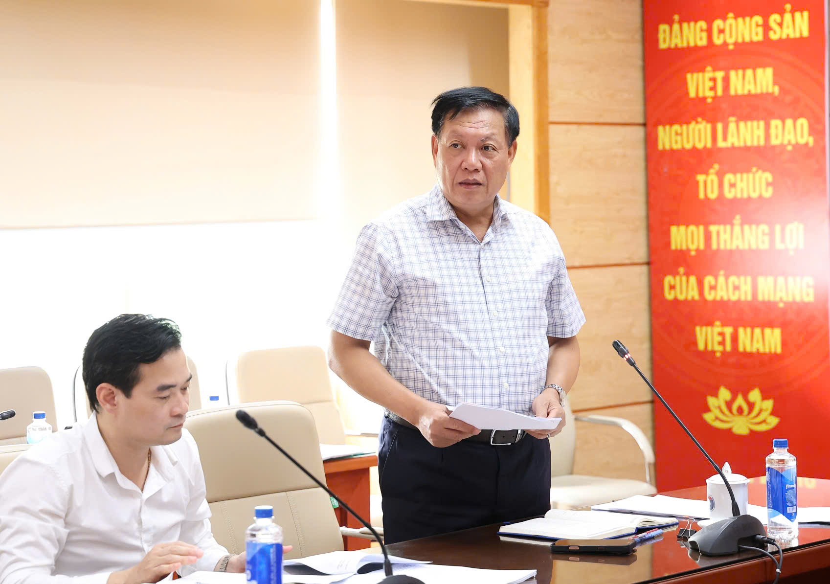 Thứ trưởng Đỗ Xuân Tuyên phát biểu. Ảnh: Trần Minh