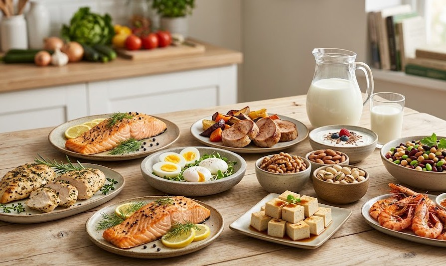 Protein cho người trên 50: lựa chọn thực phẩm và cách dùng để giữ cơ, hỗ trợ giảm mỡ