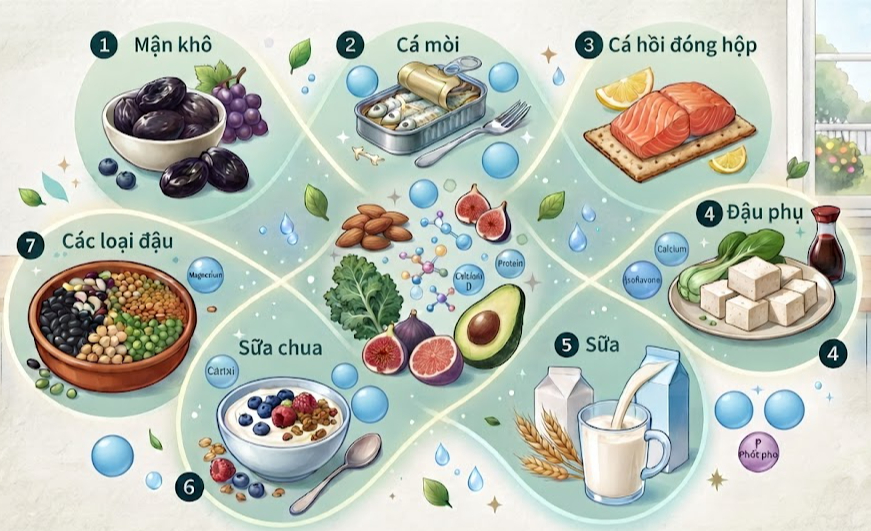 7 thực phẩm hỗ trợ sức khỏe xương sau tuổi 60 - Ảnh 2.